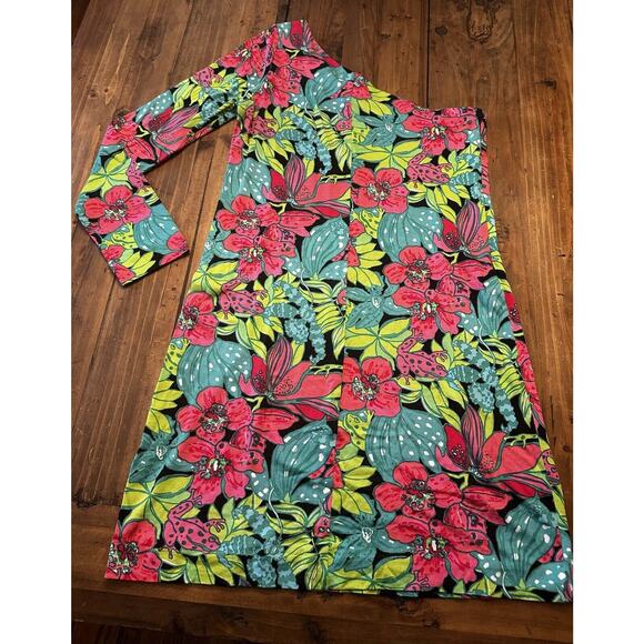 Lilly Pulitzer Whitaker Skip On It Dress Size Medium Frog Resort Coastal Silk - Picture 10 of 12
